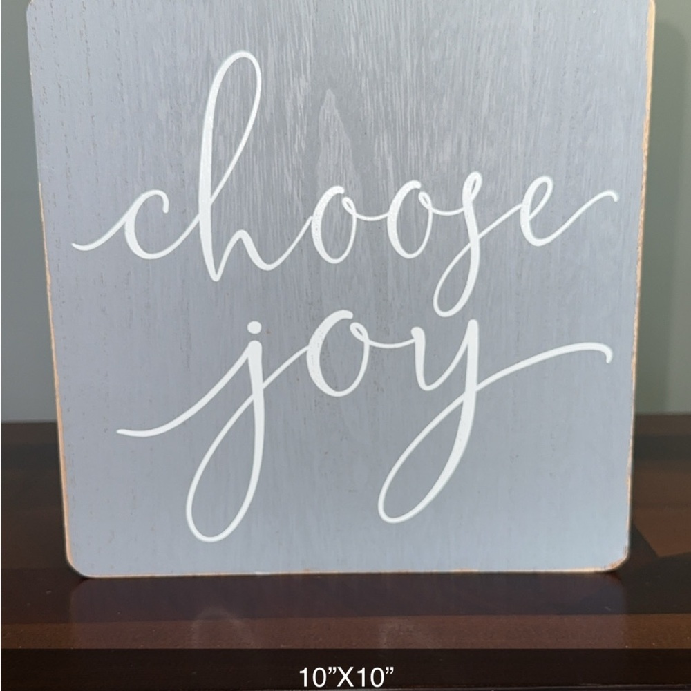 Hobby Lobby Gray and White Wall Decor Sign